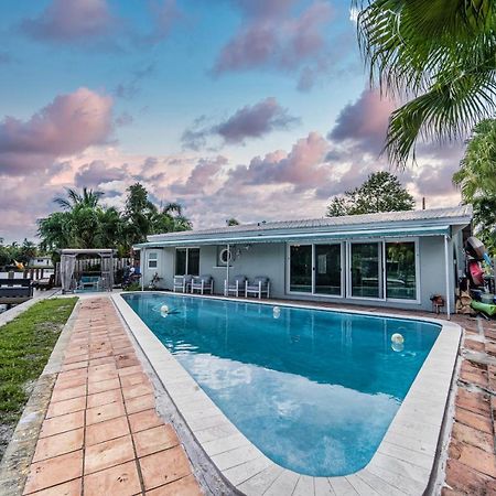 Central Waterfront Villa Salt Wtr Pool Near Beach 劳德代尔堡 外观 照片