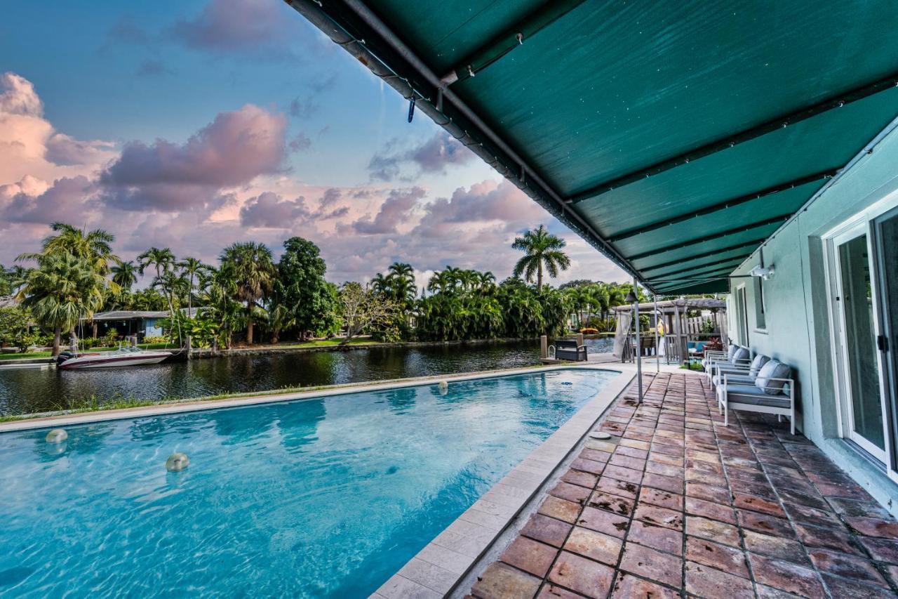 Central Waterfront Villa Salt Wtr Pool Near Beach 劳德代尔堡 外观 照片