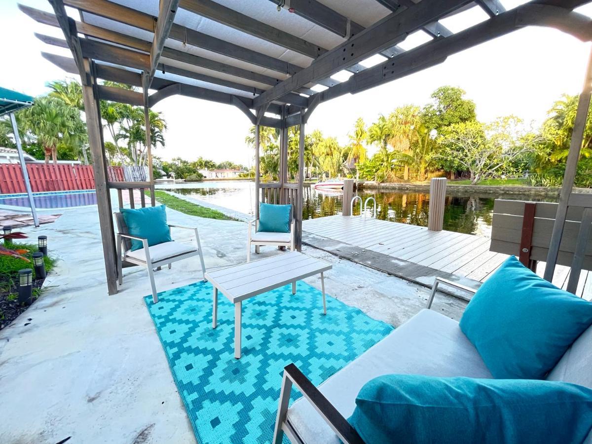 Central Waterfront Villa Salt Wtr Pool Near Beach 劳德代尔堡 外观 照片