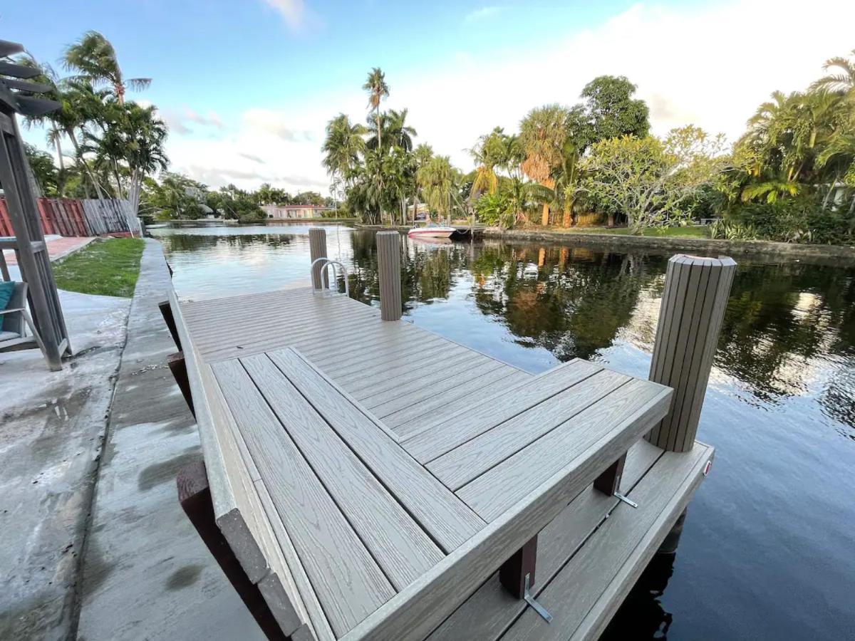 Central Waterfront Villa Salt Wtr Pool Near Beach 劳德代尔堡 外观 照片